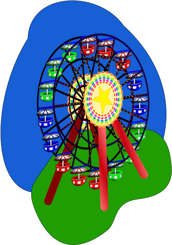Free Ferris - Ferris Wheel Clipart (562x800)