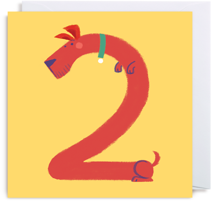 These Wonderful, Whimsical, Character Greeting Cards - Number (956x1024)