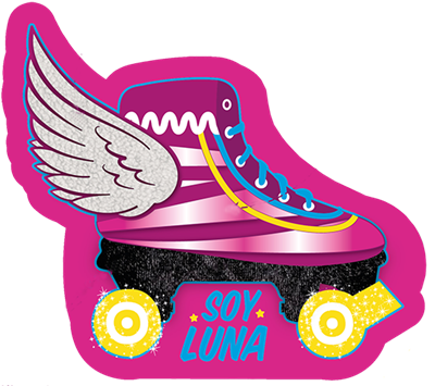Neon Clipart Roller Skate - Patin De Soy Luna (489x357)