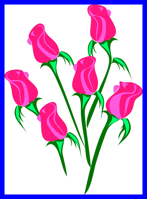 Bouquet Clipart Bouquet Of Flowers Clipart Png Shocking - Postcards (package Of 8) (495x670)