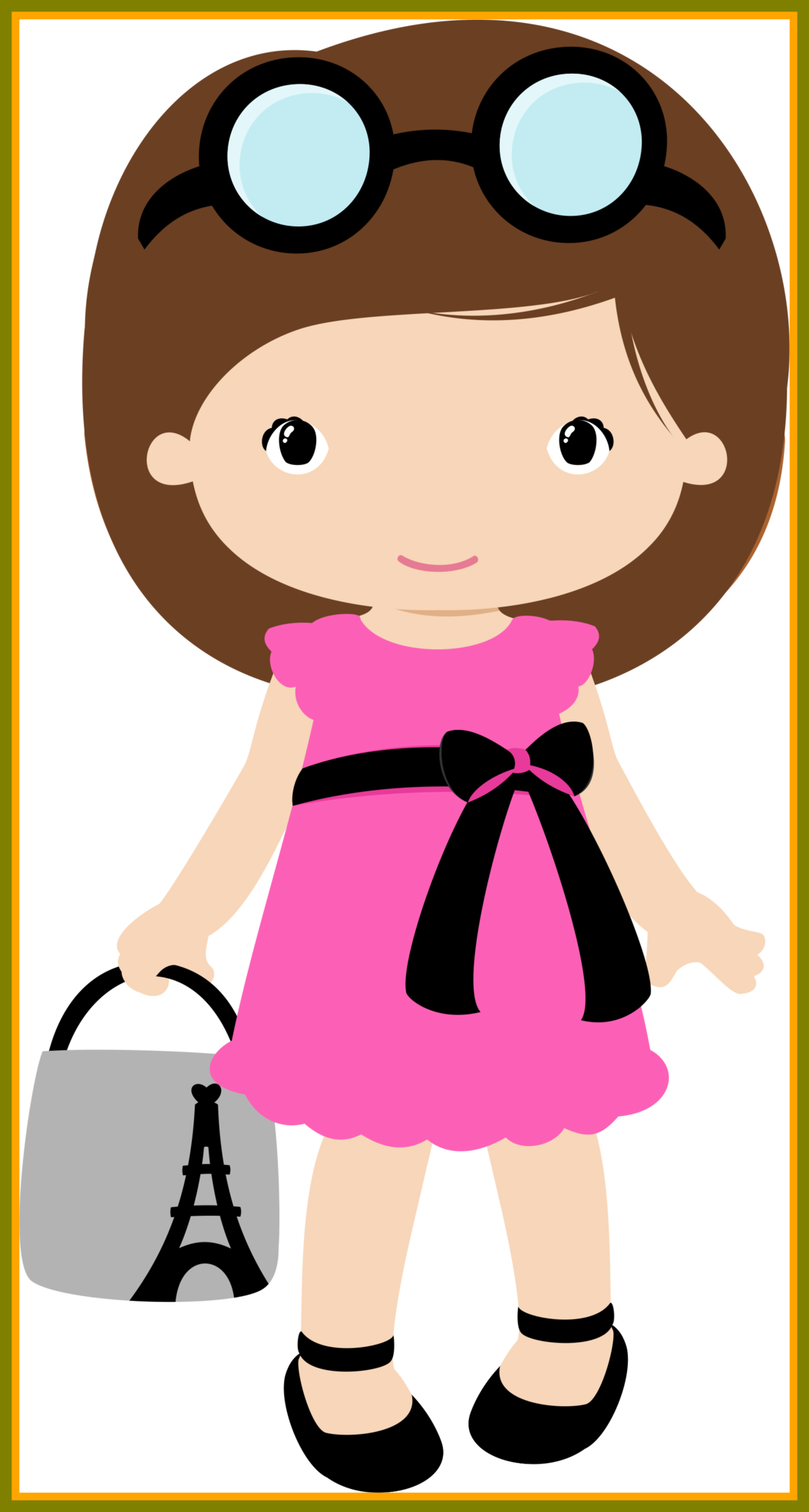 Shoes Clipart Kids Shoes Clipart Png Unbelievable Shared - Girl Paris Clipart (1054x1970)