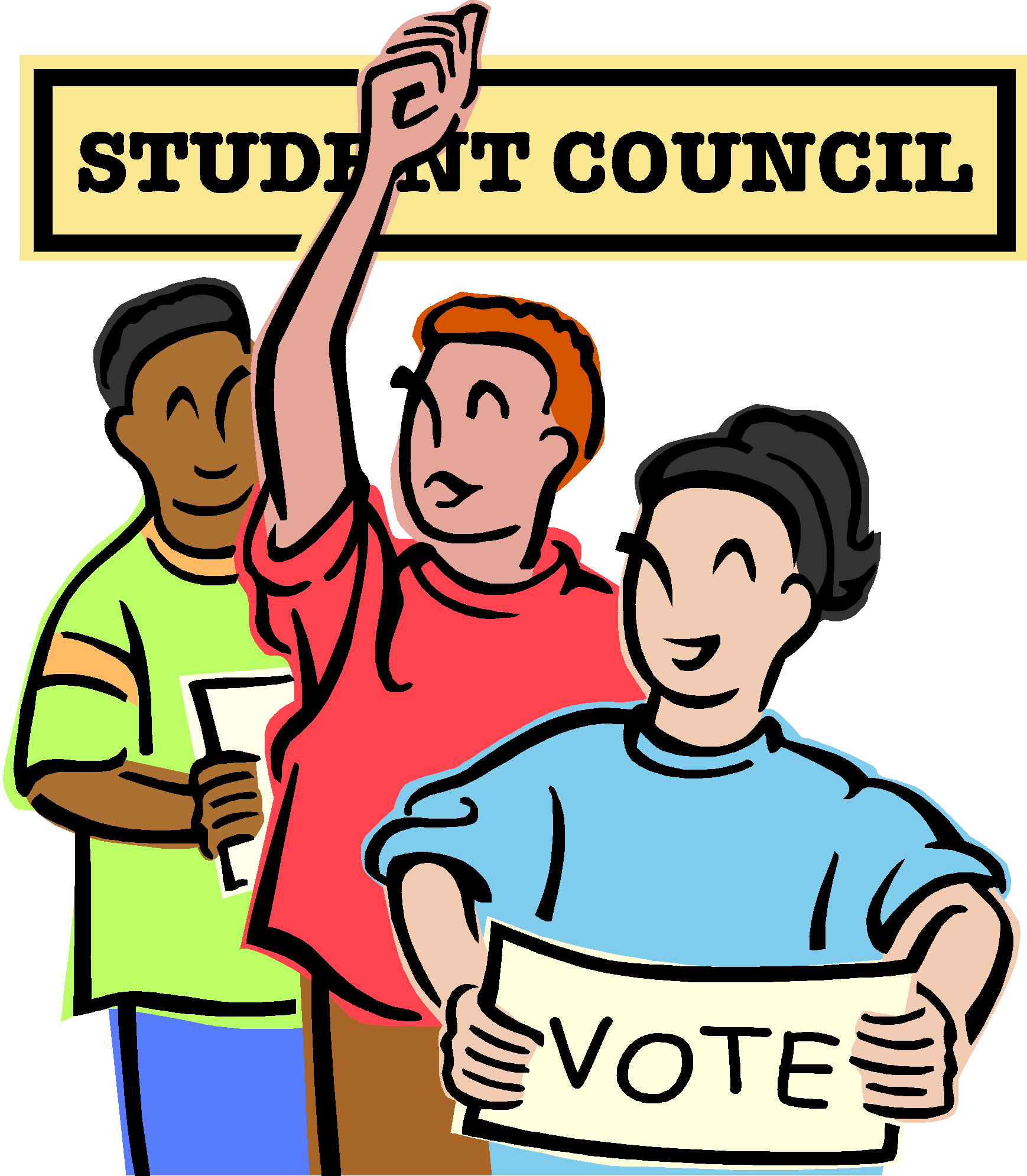 Vote Clipart Student Council - Voting For Student Council (759x870)
