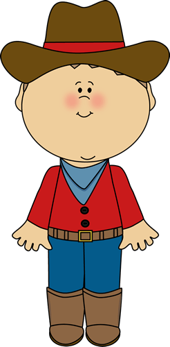Dj Inkers Cowboy Clipart 5 By Kathleen - Cowboy Kid Clipart (246x500)