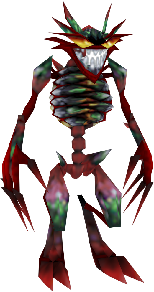 Crasharki 10 1 Stained Glass Demon Model By Crasharki - Medievil Stained Glass Demon (522x991)