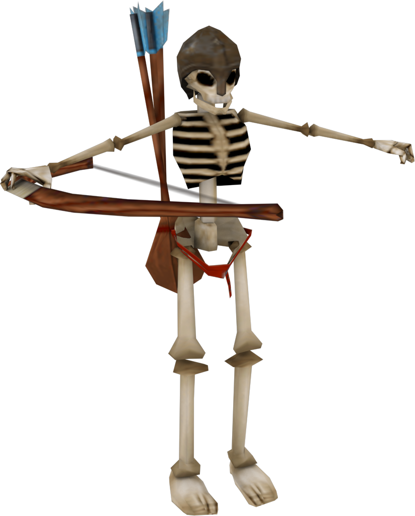 Crasharki 3 1 Skeleton Archer Model By Crasharki - Skeleton Archer Cartoon (826x1026)