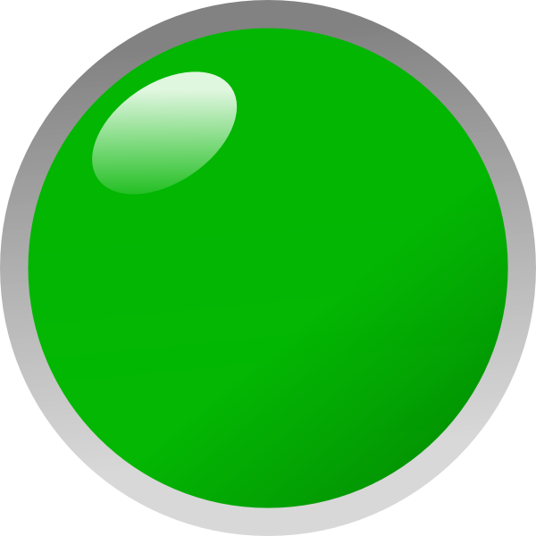 Green Led Clip Art At Clker - Green Led Clipart (600x600)