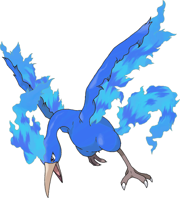 Blue Moltres By Kostyurik - Moltres With Blue Flames (591x651)