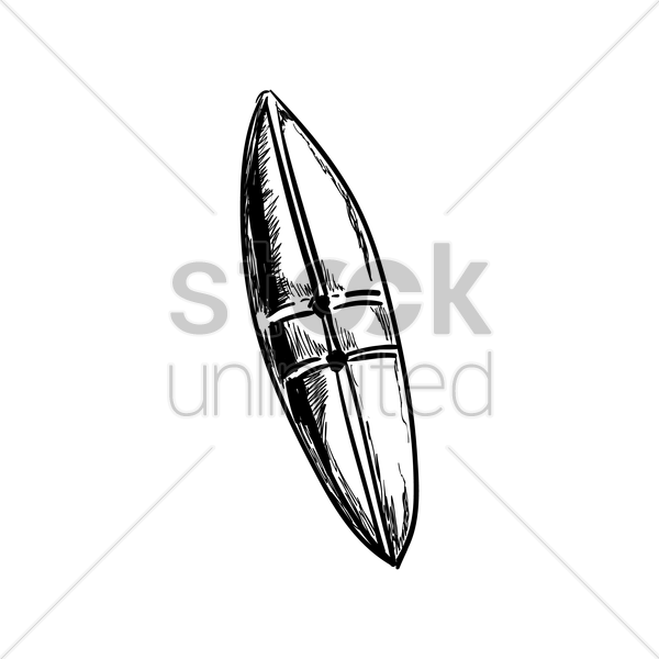 Drawn Surfboard Transparent - Vector Graphics (600x600)