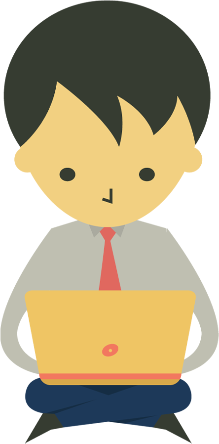 Laptop Clip Art Portable Network Graphics Cartoon Illustration - Cartoon With Laptop Png (450x900)