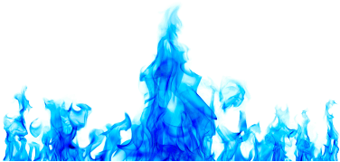 Blue Fire Transparent (400x400)