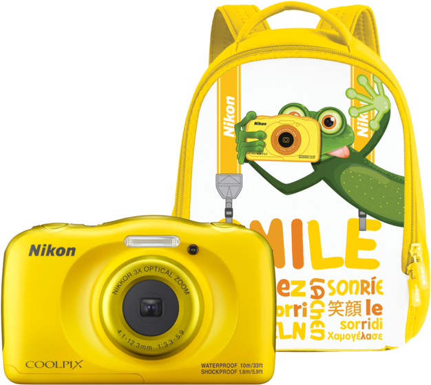 Nikon Coolpix Waterproof W100 Backpack Kit - Nikon Coolpix W100 Yellow Backpack Kit Digital Camera (800x600)