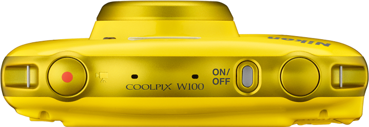 Fotoaparat Nikon Coolpix W100 Backpack Kit Žuti Slika - Nikon Coolpix S33 Yellow Backpack Kit Digital Camera (874x742)