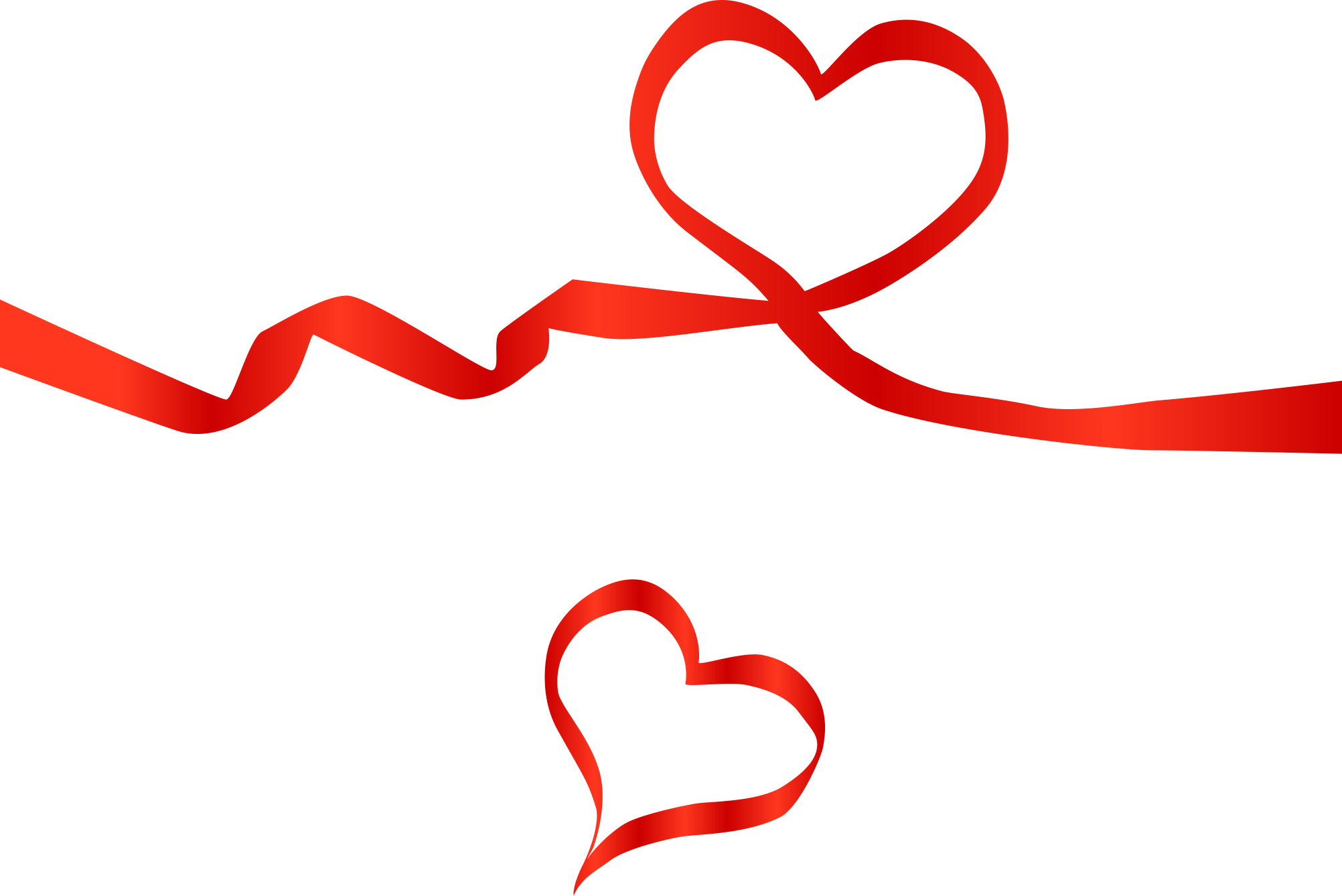Red Ribbon Week Logo - Red Heart Ribbon Png (2004x1338)