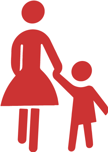 Persian Red Mother And Child Icon - Mother Icon Png (512x512)