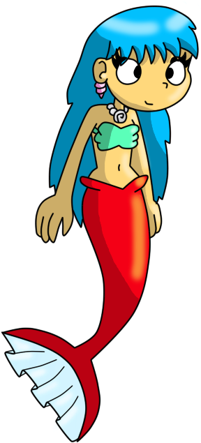 [re-draw] Sabrina The Mermaid By Jorgethewolf - Drawing (406x720)