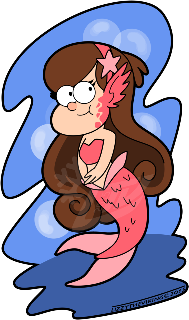 Mermabel Cute Mermaid By Auveiss - Digital Art (715x1116)