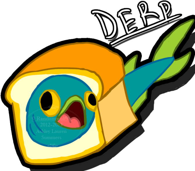 12-201 Ley Lauren Summers Yellow Beak Clip Art - Breadfish Meme (680x595)