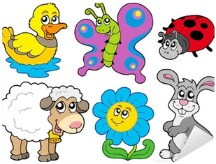 Vinilo Pixerstick Animales Colección Primavera • Pixers® - Spring Animals (400x400)