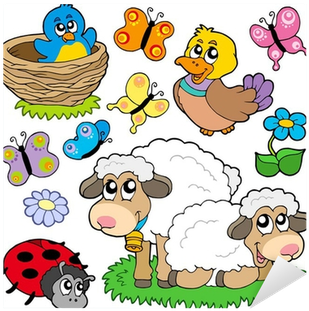 Vinilo Pixerstick Varios Animales De Primavera • Pixers® - Spring Animals Clipart (400x400)