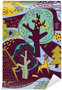 Fotomural La Naturaleza De Primavera Bosque Paisaje - Landscape (400x400)