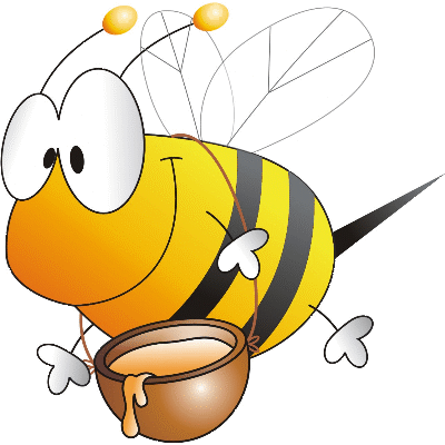 Los Meses De Primavera Son Marzo, Abril Y Mayo - Abeja Con Miel Dibujo (400x400)
