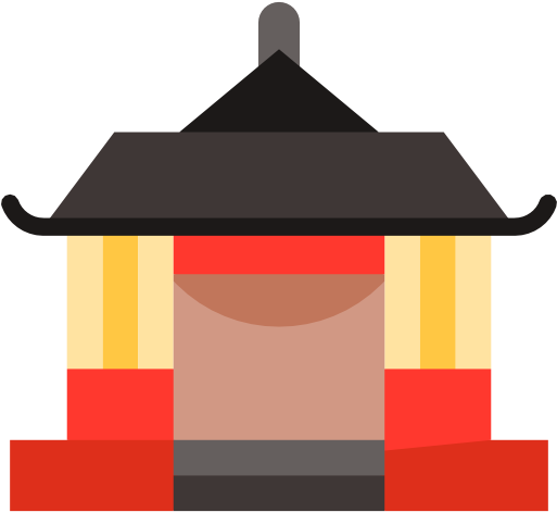 Shrine Clipart Transparent - Japanese Temple Cartoon Png (512x512)