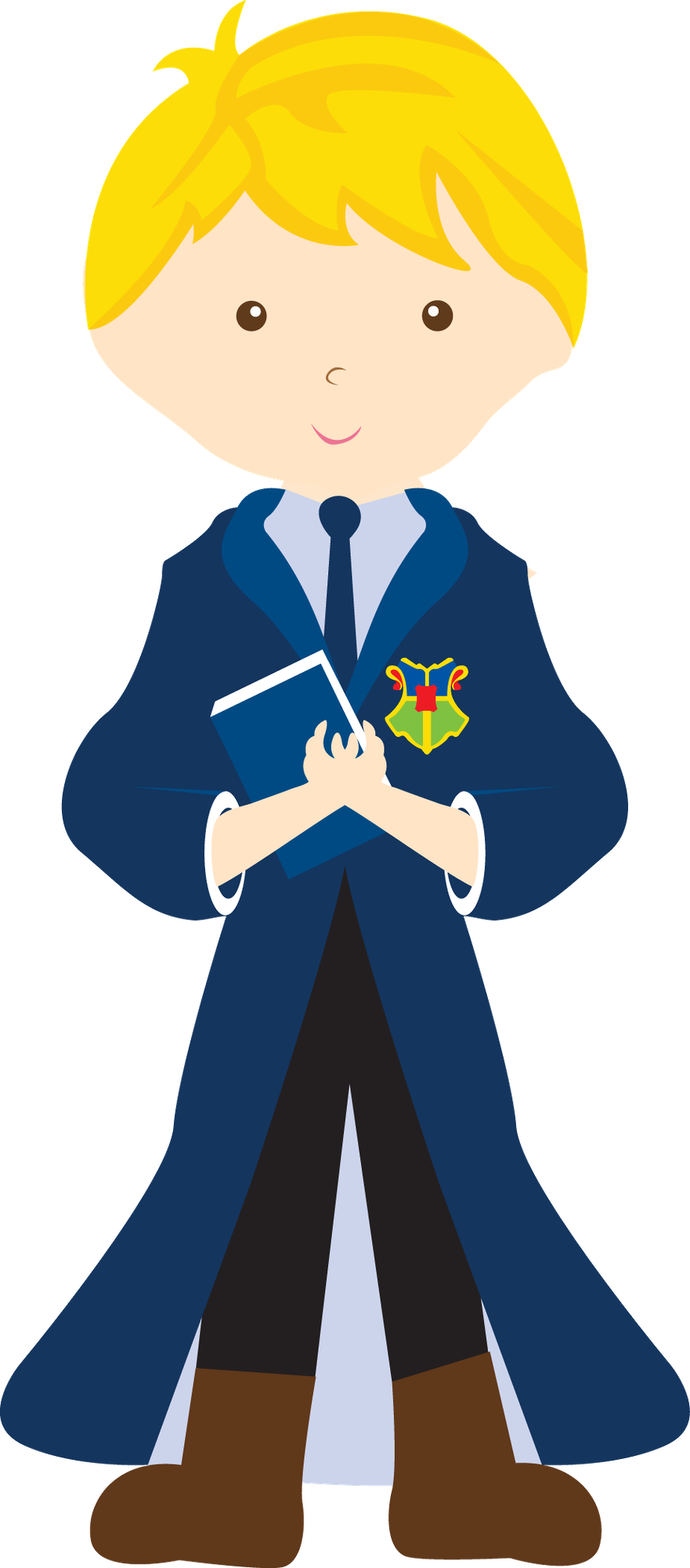 Say Hello - Happy Potter Character Clipart (881x2000)