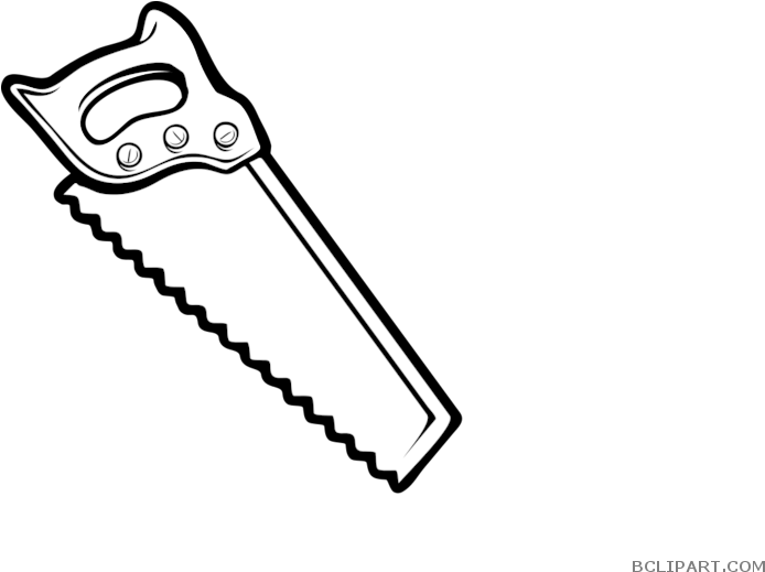 Saw Outline Tools Free Clipart Images Bclipart - Hand Saw Clipart (700x525)