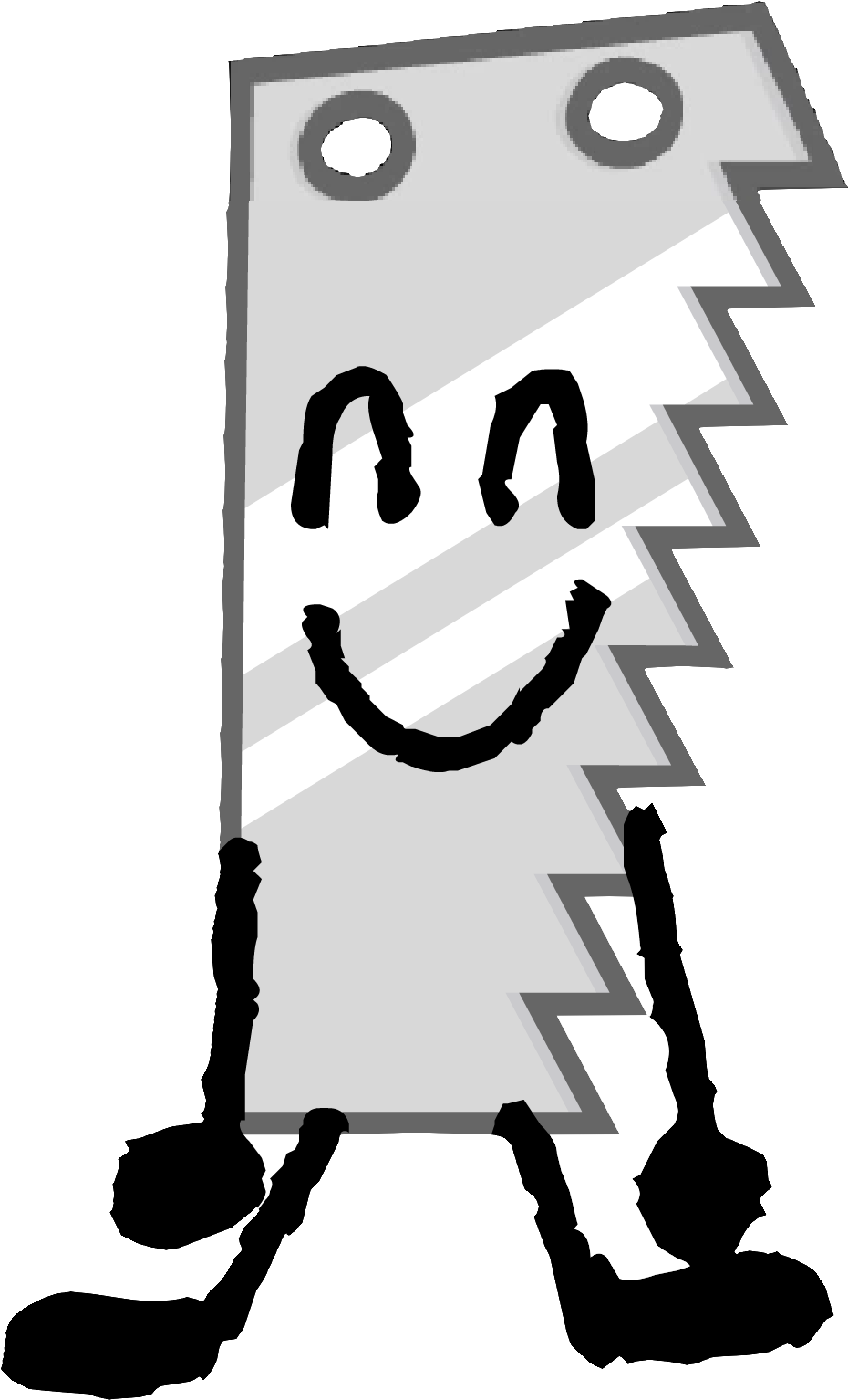Saw Intro But With No Handle - Bfb Saw Asset (1004x1580)