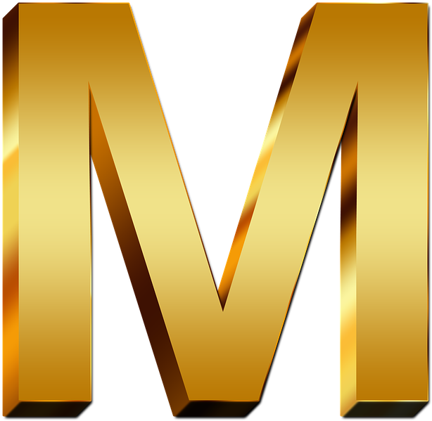 Letter Gold Png (720x720)