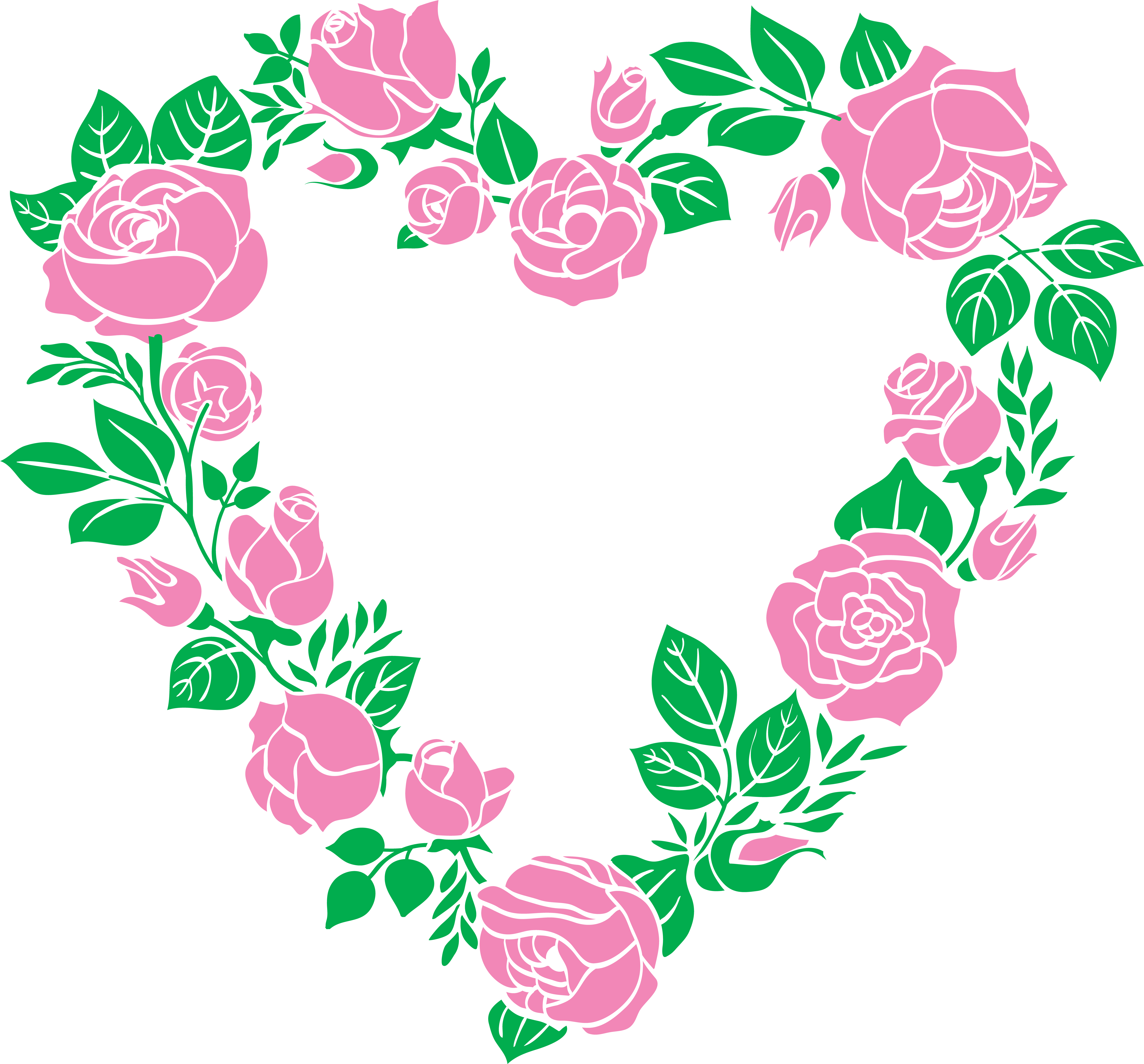 Cool Design Ideas Heart Border Clipart - Cool Design Ideas Heart Border Clipart (8000x7445)