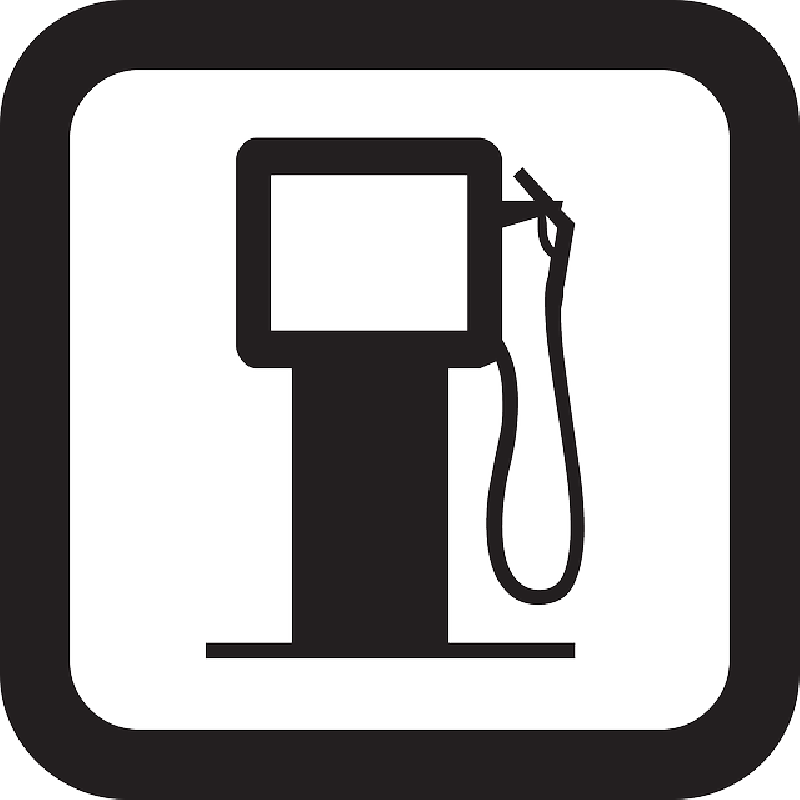 Sign, Symbol, Gas, Road, Station, Travel, Fuel - Gas Station Logo Vector (800x800)