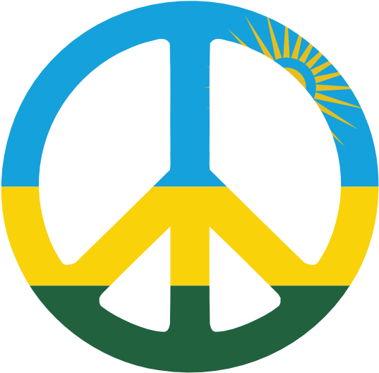 Net » Clip Art » Rwanda Peace Symbol Flag Cnd Logo - Rwanda Clipart (555x555)