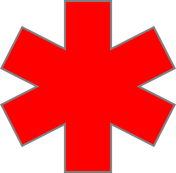 Star Of Life Red Png (600x590)