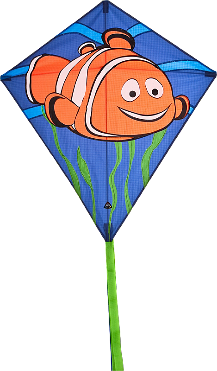 Eddy Clownfish Diamond Kite - Hq Kites & Designs Usa 100102 Eddy Clownfish Diamond (728x1242)