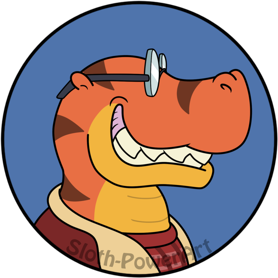 Hipster T Rex By Sloth Power - Pitball (1024x1024)