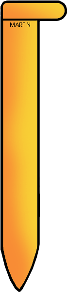 Free United States Clip Art By Phillip Martin, Golden - Spike Clip Art (250x648)