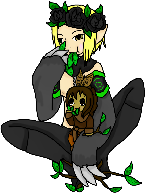 Sloth And Kuru Chan By Chibi Pix - Cartoon (637x769)