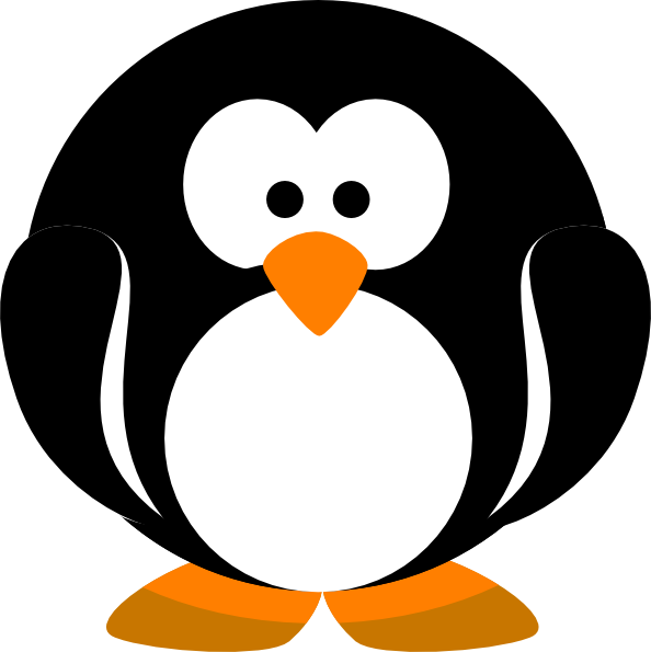 Pictures Of Animated Penguins - Transparent Penguin Clipart (594x595)