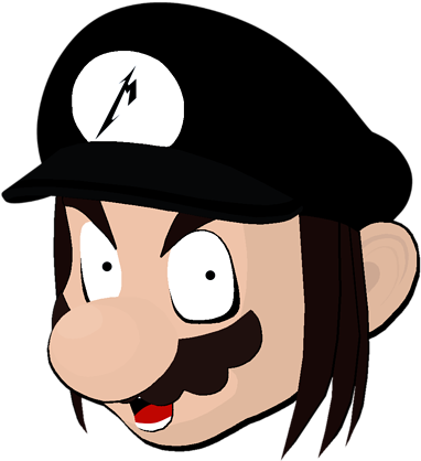Mario X Metallica - Cartoon (500x500)