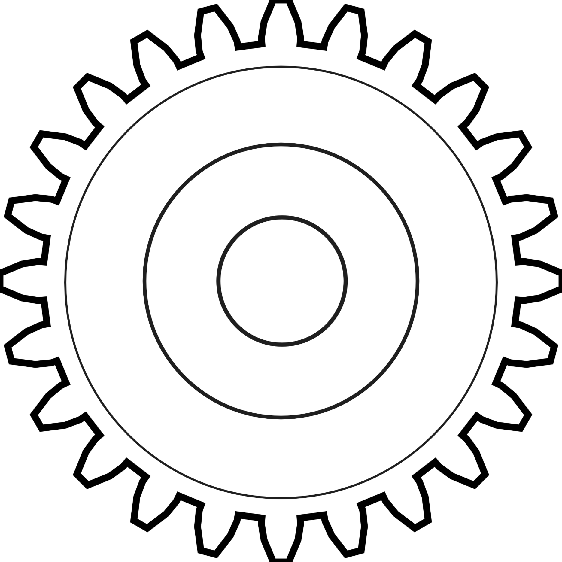 Best Gear Clipart - Indian Institute Of Information Technology Design And (1871x1871)