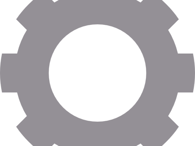 Grey Clipart Gears - Circle (640x480)