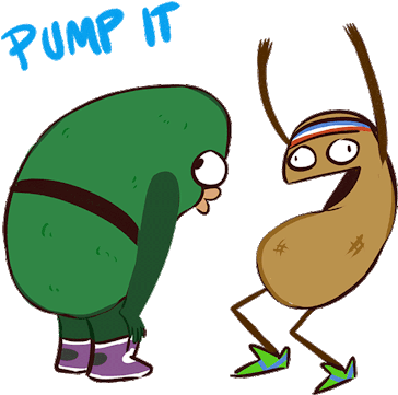 Pickles Clipart Animated Gif - Pickle And Peanut Gif (500x424)