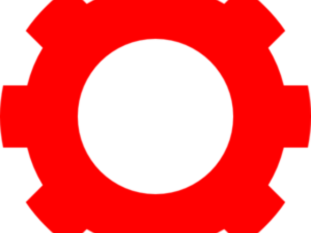 Gears Clipart Red - Circle (640x480)