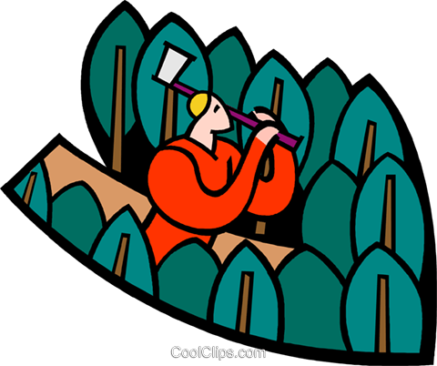 Lumber Jack Vektor Clipart Bild - Civil Defense (480x402)