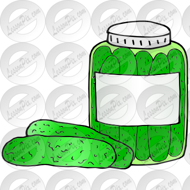 Pickle Clipart Transparent - Pickled Cucumber (380x380)