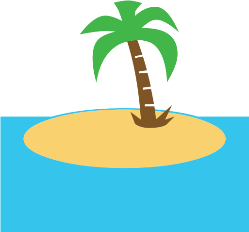 Emoji Clipart Palm Tree - 🏝 Emoji (512x512)