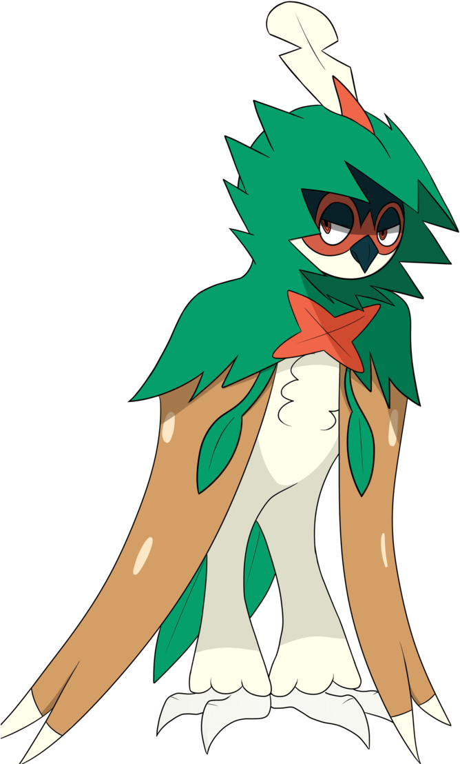 Uru The Decidueye By Phantomzero19 - Illustration (720x1111)