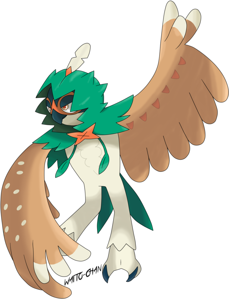 Decidueye By Waitochan - Pokemon Decidueye Face (792x1009)