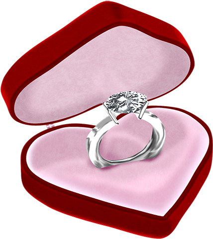 Engagement Ring Diamond Jewellery Clip Art - Wedding Ring In Box Png (512x512)